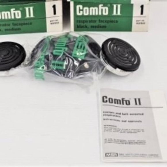 BNA - 2X Lot NEW Comfo II Respirator Face Mask 460968 Facepiece - Picture 1 of 4